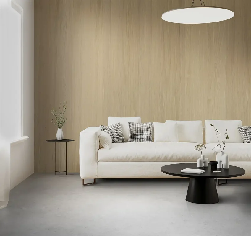 japandi-clickwall-woonkamer-met-naturel-eiken-fineerhout