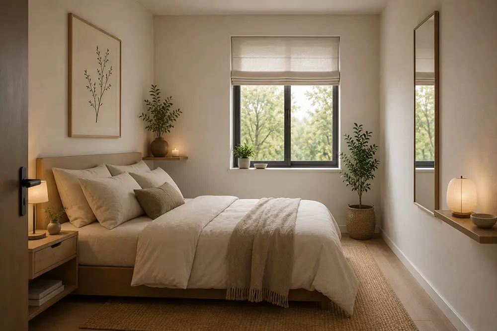 Feng shui in een kleine slaapkamer