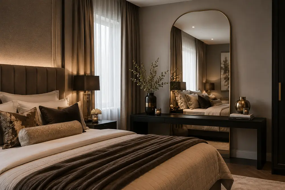 accessoires voor een hotel chique slaapkamer