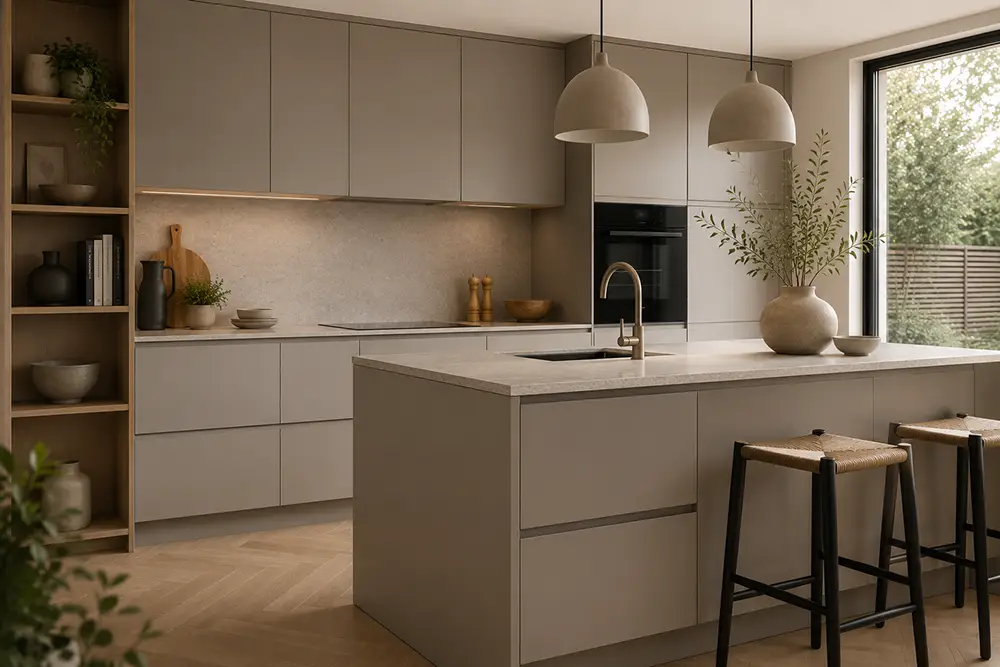 greige keuken tijdloos