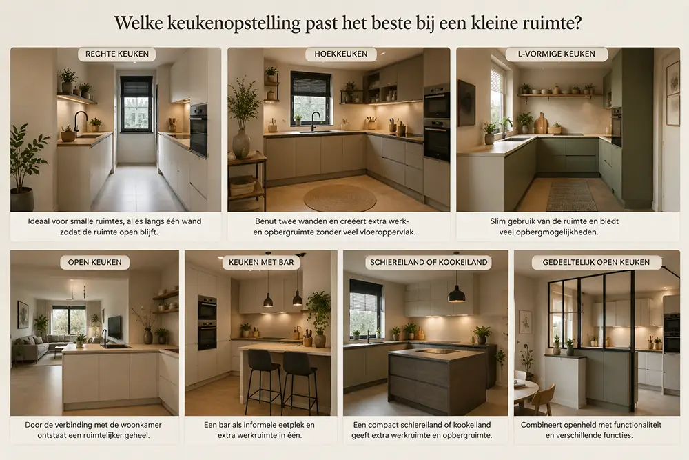keukenopstellingen voor kleine keukens
