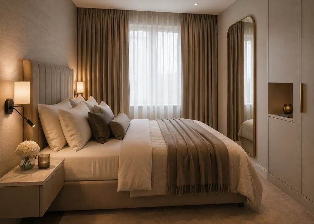 kleine hotel chique slaapkamer