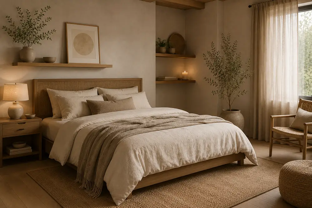 materialen die passen bij feng shui slaapkamer
