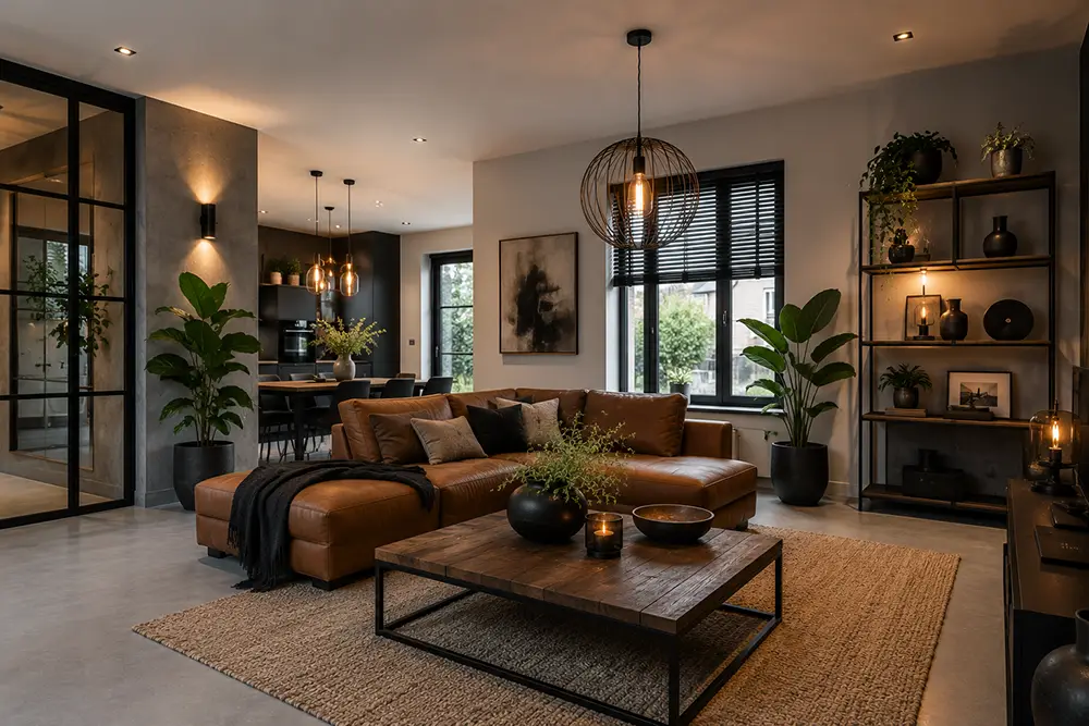 industriele-woonkamer-in-een-nieuwbouwwoning-inspiratie