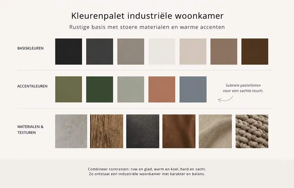 industriele-woonstijl-kleurenpalet-en-materialen-en-structuren