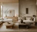 japandi en wabi sabi interieur naast elkaar